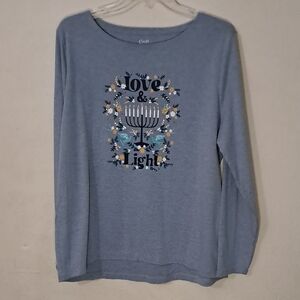Croft & Barrow Women's Size XL Hanukkah